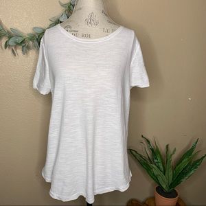 Loft Burnout White Shirt